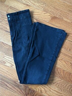 Free People We The Free Jayde Black Flare Jeans